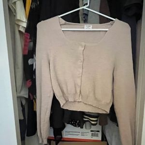 Blush Pink Cropped Sweater